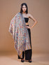 Women's Pure Wool Faux Pashmina Kalamkari Printed Embroidery Stole